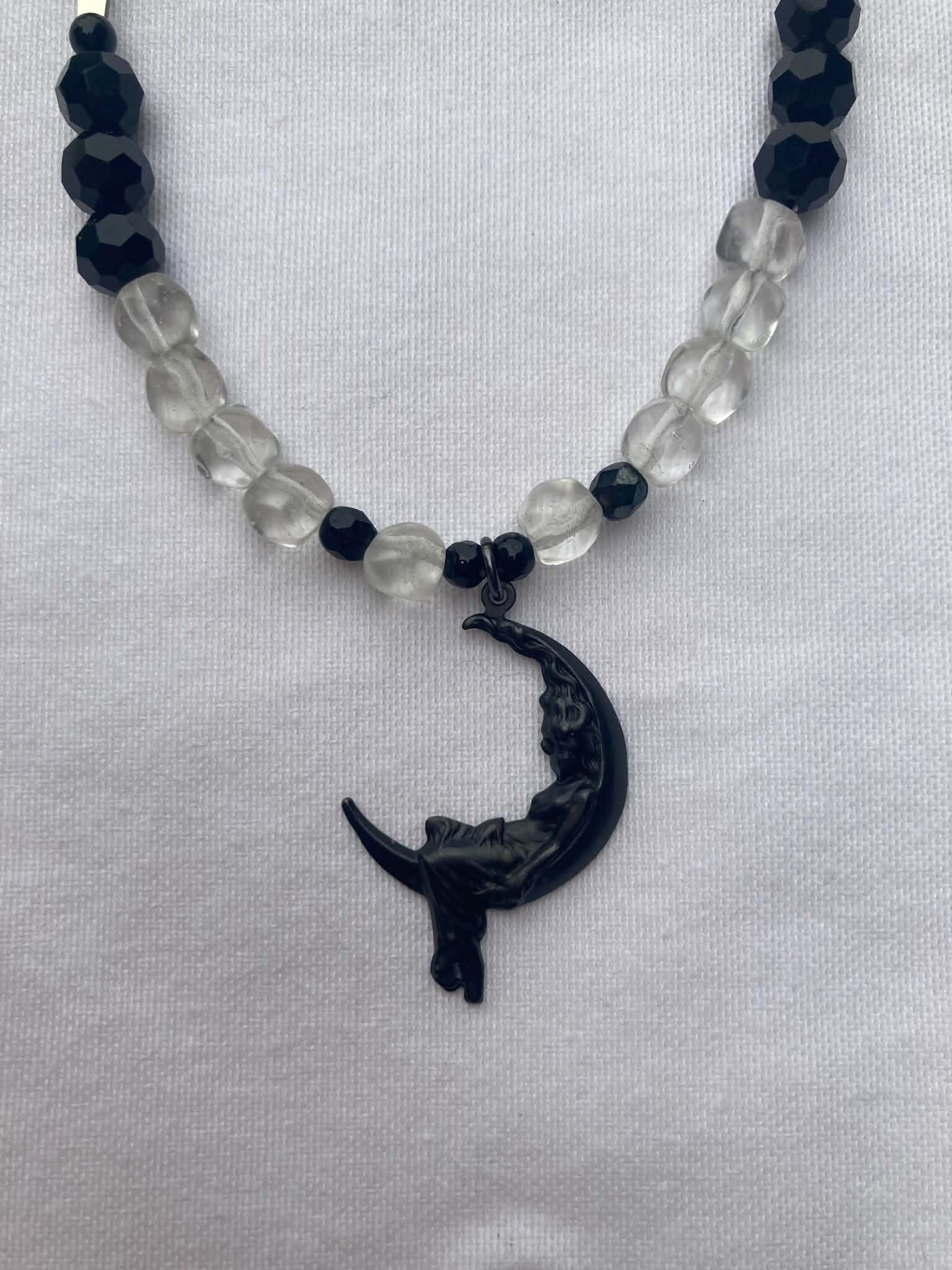 Girl in the Moon Necklace