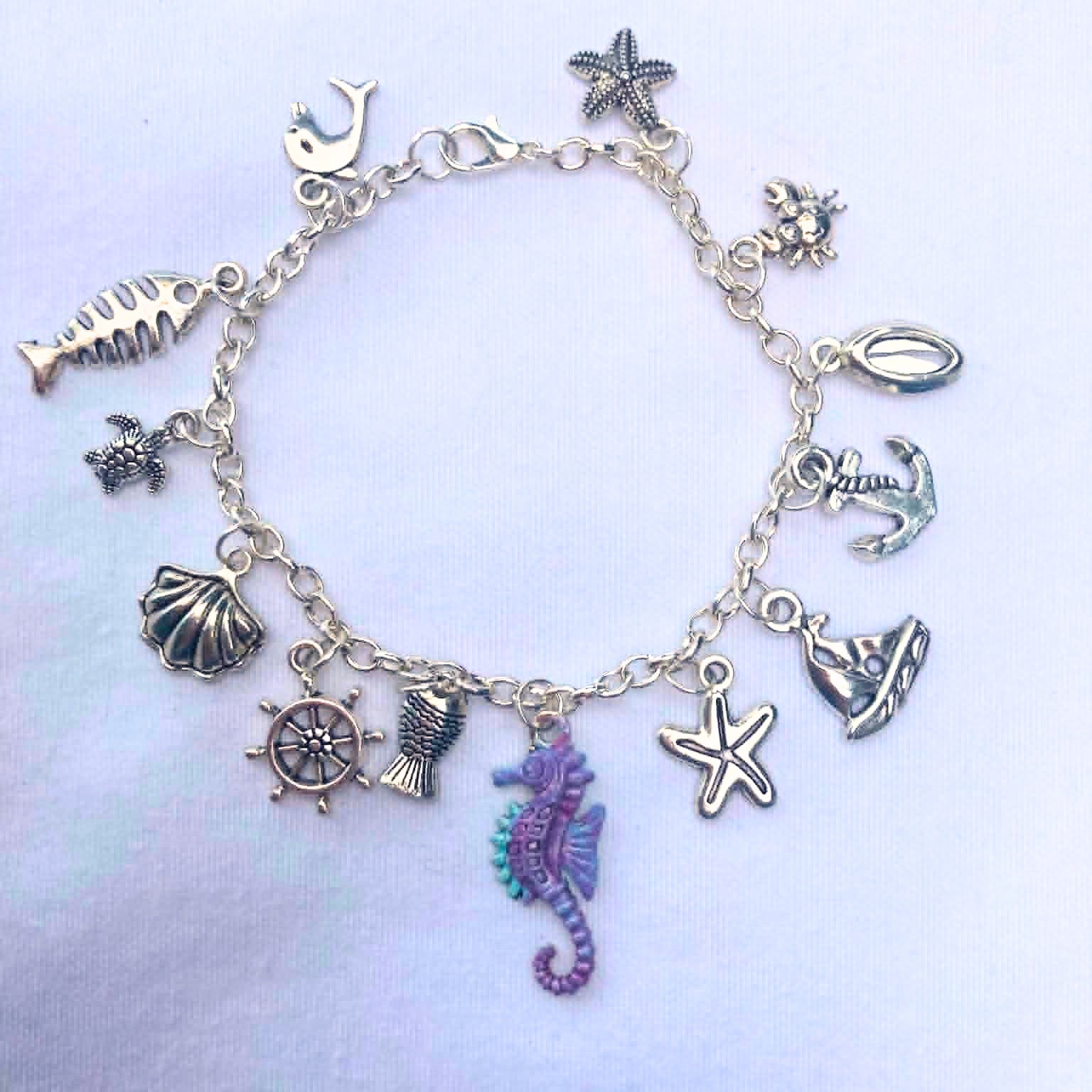 Violet Tide Charm Bracelet