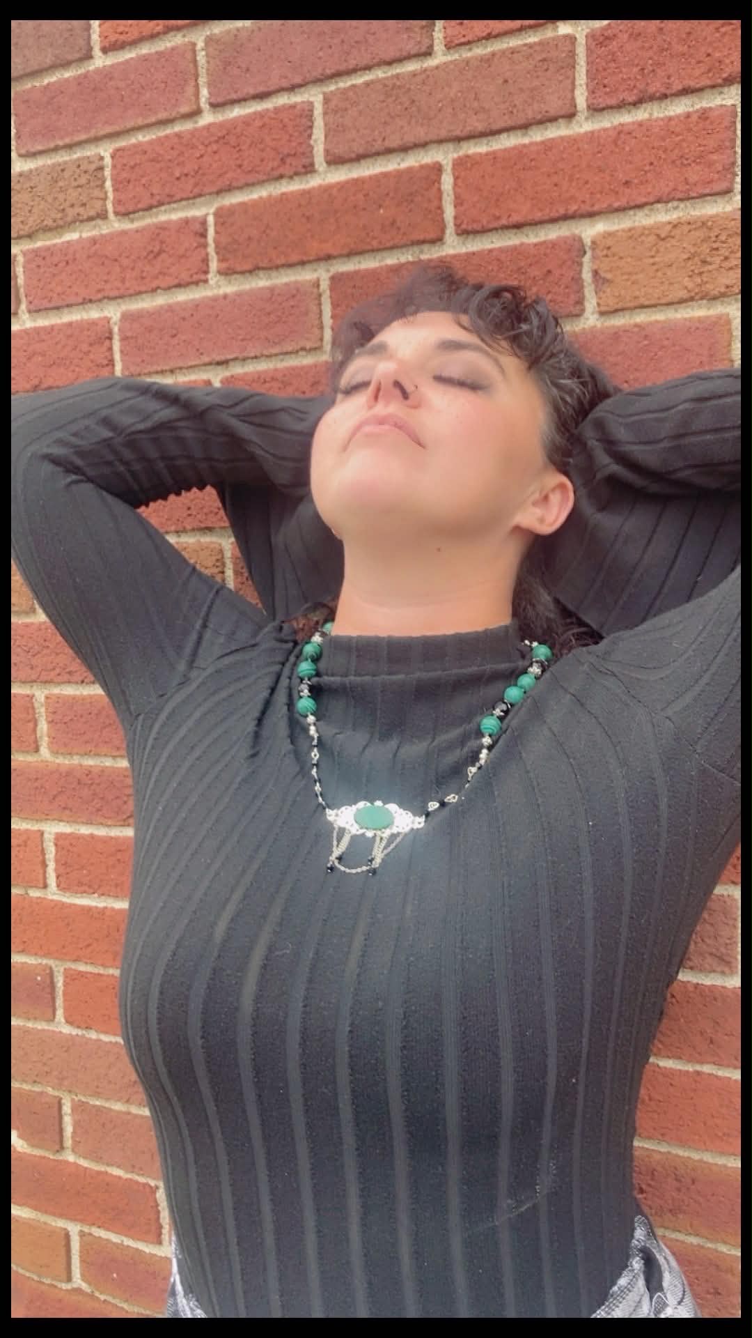 Seance Necklace - Malachite & Faceted Onyx