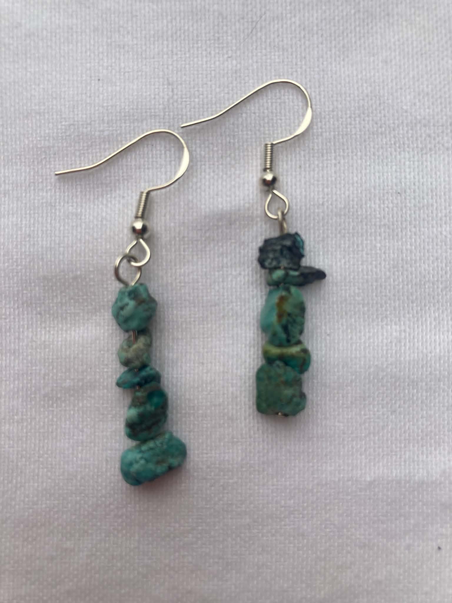 Sleeping Beauty Turquoise Chip Earrings