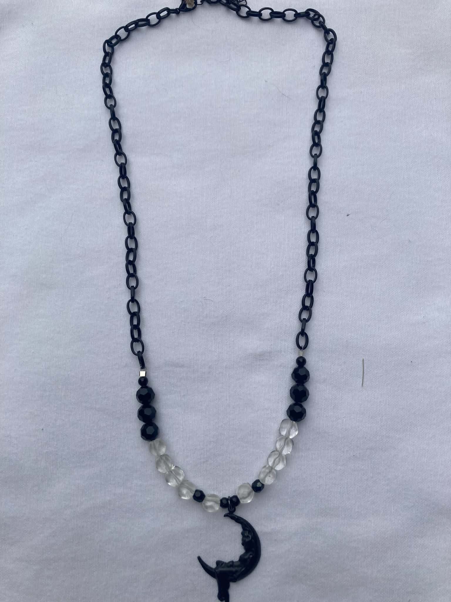 Girl in the Moon Necklace